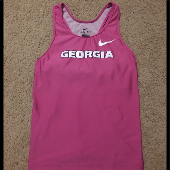 Nike Tops - Nike Georgia Bulldogs Pink Running Top Women's S
